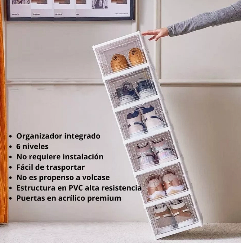 Miniatura 2 de Zapatero acrílico 6 niveles